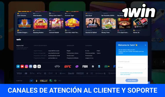 1win asistencia técnica soporte Argentina